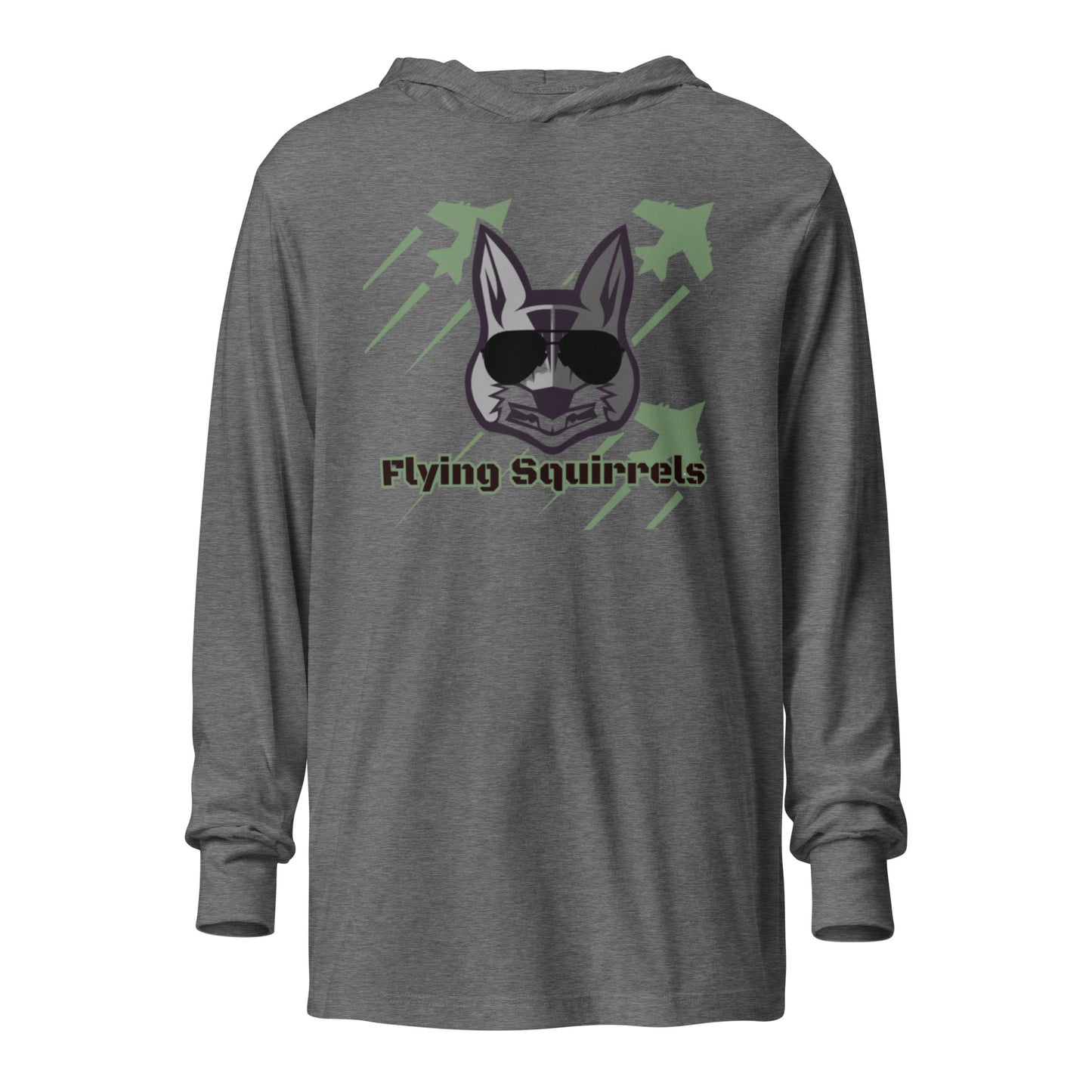 Flying Squirrels Hooded Long-Sleeve Tee