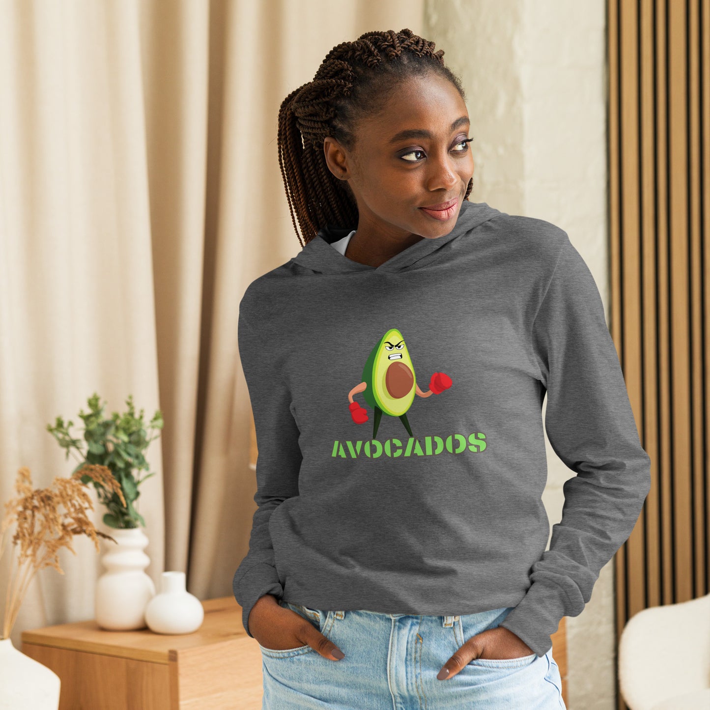 Avocados Hooded Long-Sleeve Tee